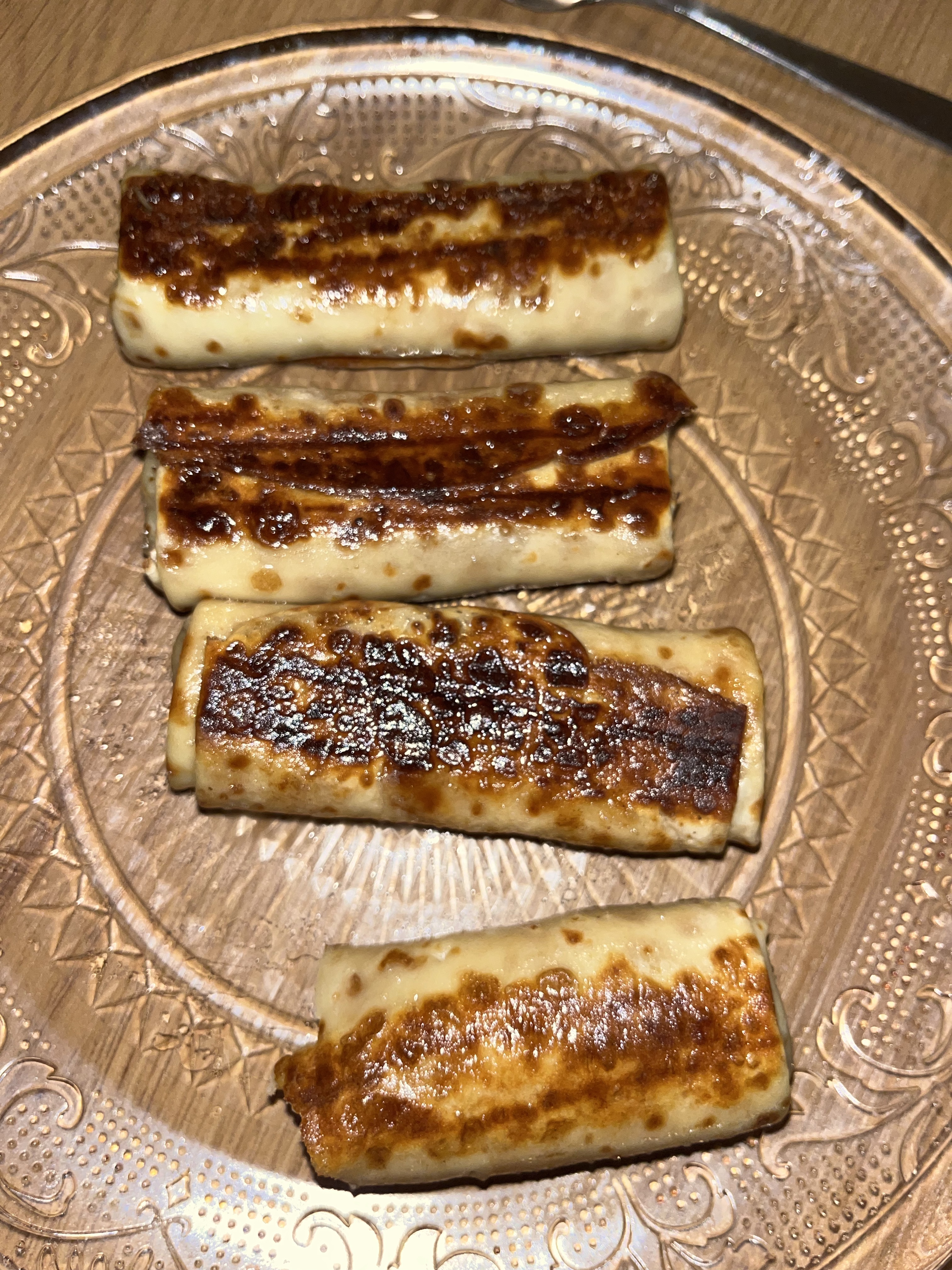 Crêpes fourrée jambon fromage